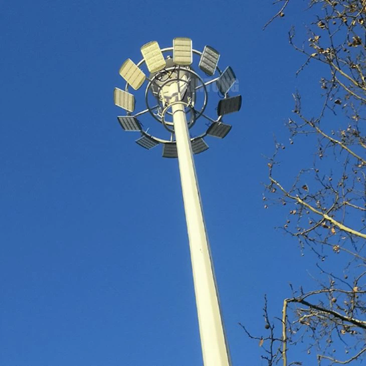30m High Mast Galvanized Pole